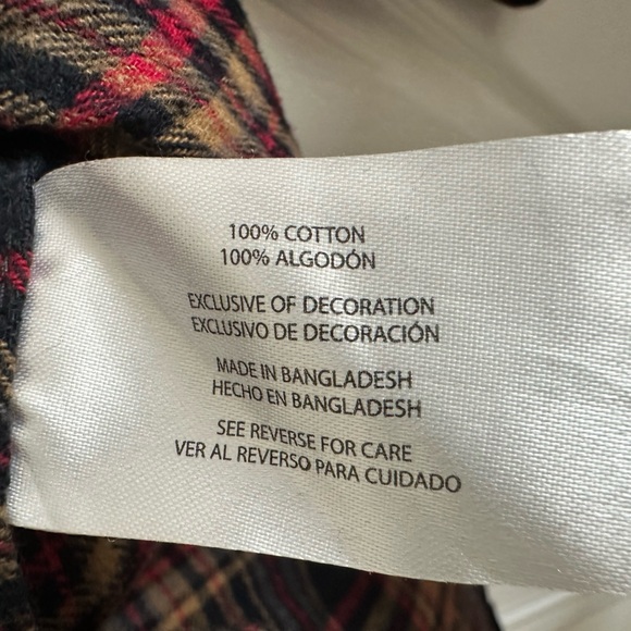 Eddie Bauer - Men's Night Sky Ohio Plaid Relaxed Fit Flannel Shirt, Medium - Picture 5 of 8